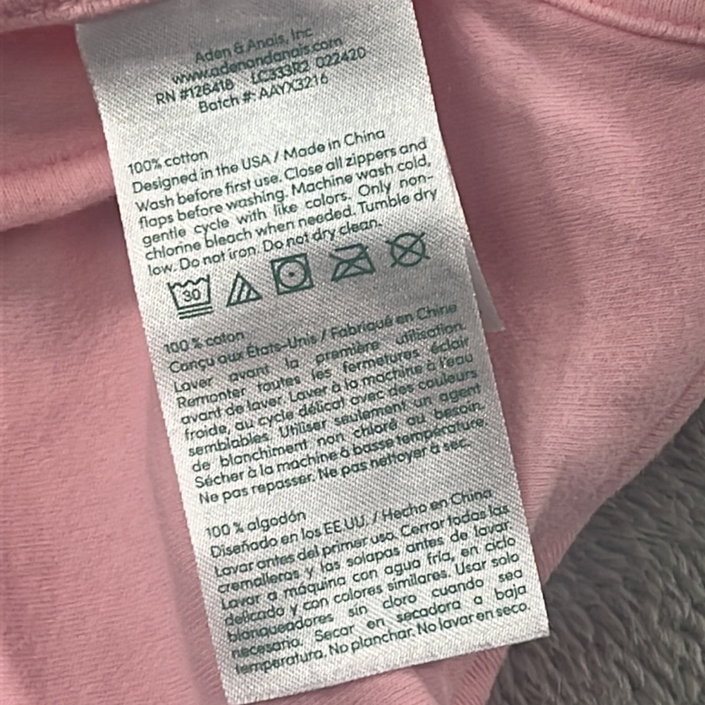 Aden + Anais 0-3 Months Pink Newborn 7-14 Lb Sleep Wrap Swaddle Sack - Picture 3 of 7